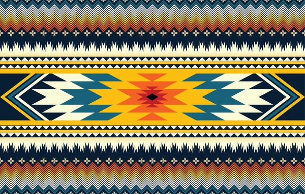 Resumo Vetor Padrão Geométrico Étnico Motivo Asteca Afro Americana Nativa — Vetor de Stock