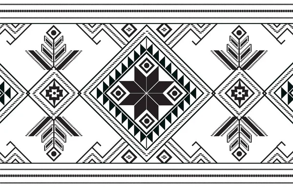 Abstrakcyjny Wektor Etnicznego Geometrycznego Wzorca Rdzenny Afroamerykanin Meksykański Aztec Motyw — Wektor stockowy