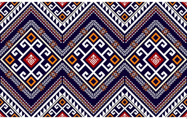 Vector Patrón Geométrico Étnico Abstracto Motivo Azteca Mexicano Afroamericano Nativo — Vector de stock
