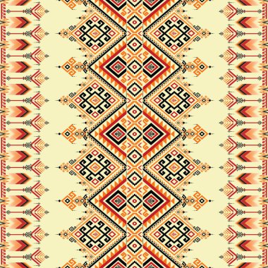 Soyut etnik geometrik model vektörü. Yerli Afro-Amerikan Meksikalı Aztek motifi ve bohem model vektör elementleri. arka plan, duvar kağıdı, baskı, ambalaj, fayans, battaniye için tasarlandı. vektör etnik Aztek motifi ve şablon tarzı. Etnik desen.