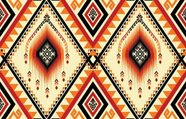 Soyut etnik geometrik model vektörü. Yerli Afro-Amerikan Meksikalı Aztek motifi ve bohem model vektör elementleri. arka plan, duvar kağıdı, baskı, ambalaj, fayans, battaniye için tasarlandı. vektör etnik Aztek motifi ve şablon tarzı. Etnik desen.