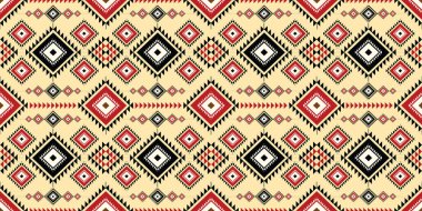 Soyut etnik geometrik model vektörü. Yerli Afro-Amerikan Meksikalı Aztek motifi ve bohem model vektör elementleri. arka plan, duvar kağıdı, baskı, ambalaj, fayans, battaniye için tasarlandı. vektör etnik Aztek motifi ve şablon tarzı. Etnik desen.