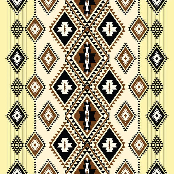 Vetor Padrão Geométrico Étnico Abstrato Motivo Asteca Afro Americana Nativa — Vetor de Stock