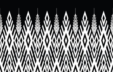 Soyut etnik geometrik model vektörü. Afrikalı Afro-Amerikan Aztek motifi ve bohem model vektörü desen tasarımı. arkaplan, duvar kağıdı, baskı, ambalaj, fayans, sarong, ipek, batik ve ambalaj için tasarlandı. vektör illüstrasyonu. 
