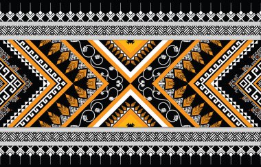 Soyut etnik geometrik model vektörü. Afrikalı Afro-Amerikan Aztek motifi ve bohem model vektörü desen tasarımı. arkaplan, duvar kağıdı, baskı, ambalaj, fayans, sarong, ipek, batik ve ambalaj için tasarlandı. vektör illüstrasyonu. 