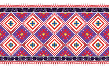 Soyut etnik geometrik model vektörü. Afrikalı Afro-Amerikan Aztek motifi ve bohem model vektörü desen tasarımı. arkaplan, duvar kağıdı, baskı, ambalaj, fayans, sarong, ipek, batik ve ambalaj için tasarlandı. vektör illüstrasyonu. 