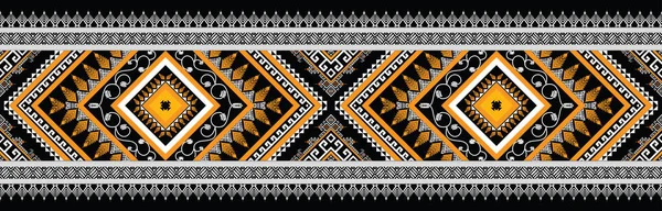 Abstrakcyjny Etniczny Wektor Geometryczny Wzór Wzór Rdzennych Afroamerykanów Meksykańskich Azteków — Wektor stockowy