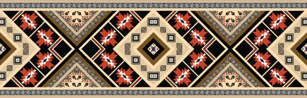 Abstrakter Ethnisch Geometrischer Mustervektor Muster Design Native African American Mexican — Stockvektor