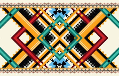 Soyut etnik geometrik model vektörü. Yerli Afro-Amerikan Meksikalı Aztek motifi ve bohem model vektör elementleri. arkaplan, duvar kağıdı, baskı, ambalaj, karo, vektör Aztek motifi için dizayn edildi 