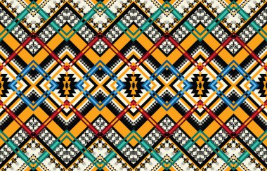 Soyut etnik geometrik model vektörü. Yerli Afro-Amerikan Meksikalı Aztek motifi ve bohem model vektör elementleri. arkaplan, duvar kağıdı, baskı, ambalaj, karo, vektör Aztek motifi için dizayn edildi 