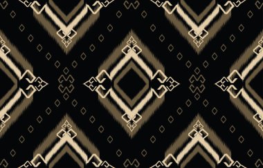 Soyut etnik geometrik örgü deseni. Doğu Afrika kökenli, Meksika kökenli, Aztek motifli tekstil ve bohem model vektör elementleri. arkaplan, duvar kağıdı, baskı .vektör ikat deseni için dizayn edildi. 