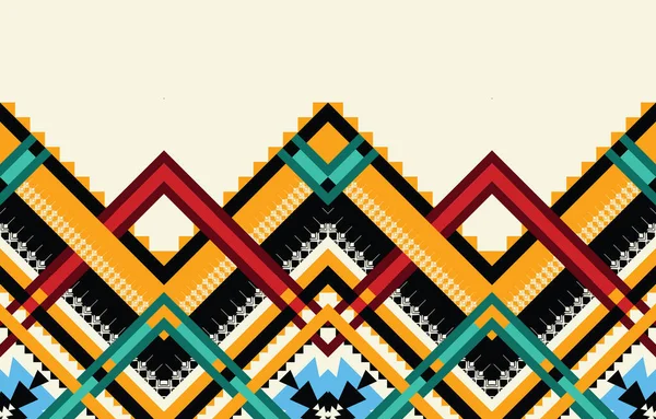 抽象民族幾何学的パターンベクトル ネイティブアフリカ系アメリカ人メキシコ人アステカのモチーフとボヘミアンパターンベクトル要素 タイル用に設計されています ベクトルAztecモチーフ — ストックベクタ