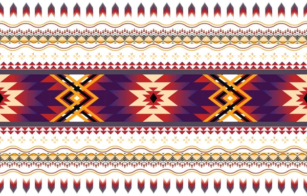 Vetor Padrão Geométrico Étnico Abstrato Motivo Asteca Afro Americana Nativa — Vetor de Stock