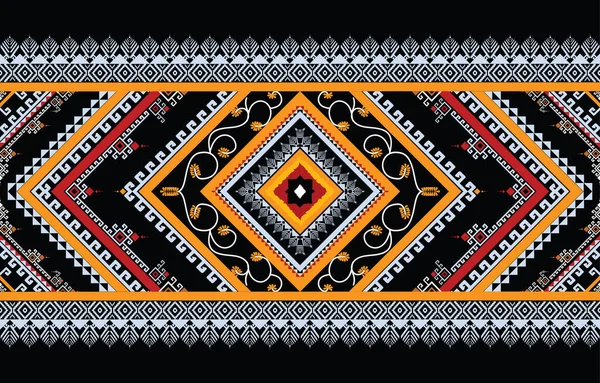 抽象民族幾何学的パターンベクトル ネイティブアフリカ系アメリカ人メキシコ人アステカのモチーフとボヘミアンパターンベクトル要素 タイル用に設計されています ベクトルAztecモチーフ — ストックベクタ