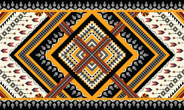 Padrão Ikat Geométrico Étnico Abstrato Oriental Afro Americano Mexicano Asteca —  Vetores de Stock