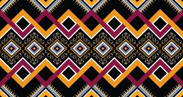 Patrón Ikat Geométrico Étnico Abstracto Oriental Afroamericano Mexicano Azteca Motivo — Vector de stock