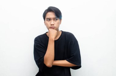 Genç Asyalı portresi düşünüyorum. 