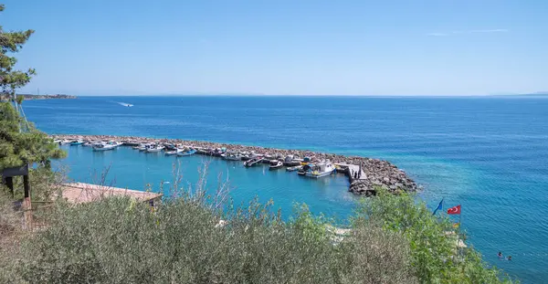 Assos, Canakkale, Türkiye, 18 Ağustos 2024 - Türkiye 'nin Behramkale Köyü' nde antik bir şehirdir.