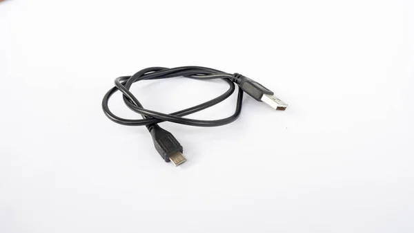 Kabel Som Används För Att Ladda Smartphone Eller Annan Bärbar — Stockfoto
