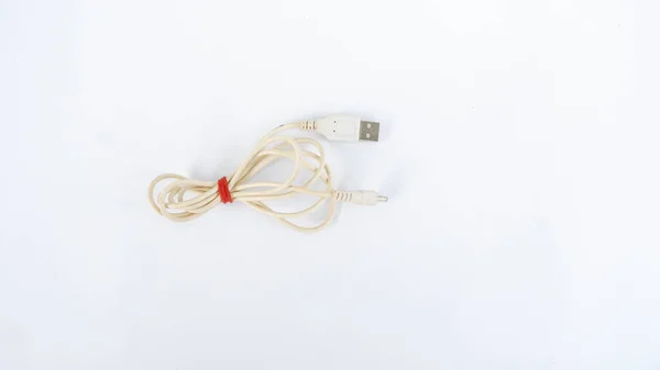 Cablu Folosit Pentru Încărca Smartphone Sau Alt Dispozitiv Portabil Conectându — Fotografie, imagine de stoc