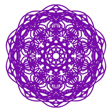 Şenlikli mandala dekoratif tasarım ögesi