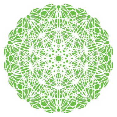 Şenlikli mandala tasarım vektör dekoratif ögesi