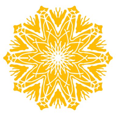 Çiçeksel mandala vektör şenlik arka plan tasarımı