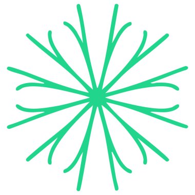 yeşil mandala vektör tasarımı