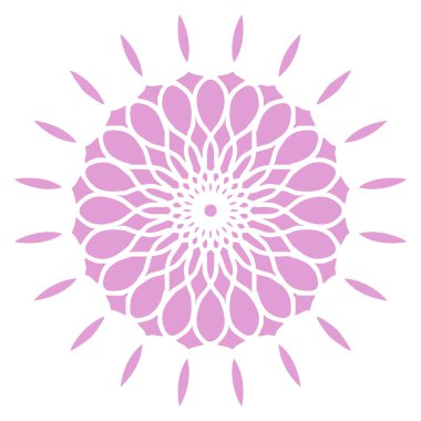 pembe modern mandala vektör tasarımı