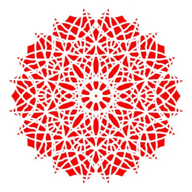 Şenlikli mandala vektör dekoratif tasarımı