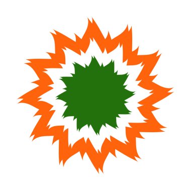 üç renkli mandala vektör tasarımı çiçek elementi