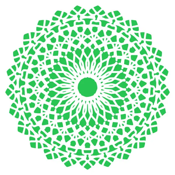 Açık yeşil mandala tasarımı