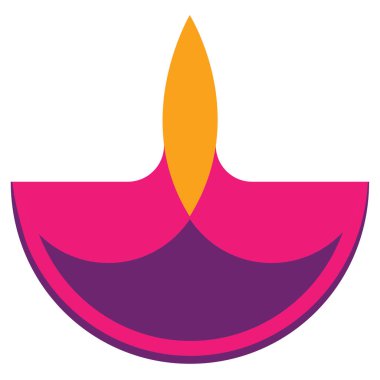 Şenlikli dekoratif diwali diya elementi