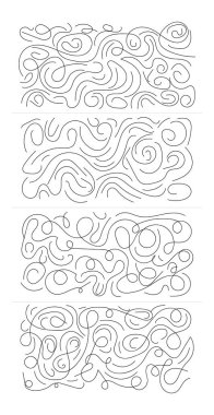 Tekstil kumaşı için soyut dalga çizgileri arkaplan şablonu