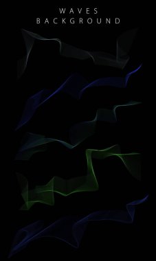 Dalgalı çizgiler soyut arkaplan şekli