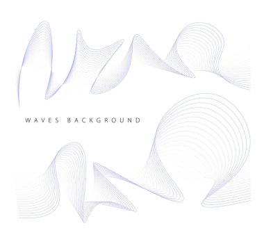 Mor yeşil dalga soyut yatay arkaplan