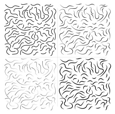 Yazdırma için soyut kıvrımlı satır arkaplanı