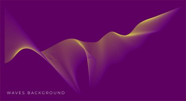 Soyut kıvrımlı dalga arkaplan vektörü