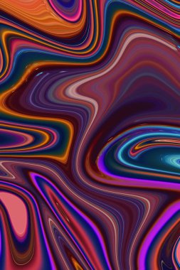 Turuncu ve pembe soyut dalgalar sıvı arkaplan