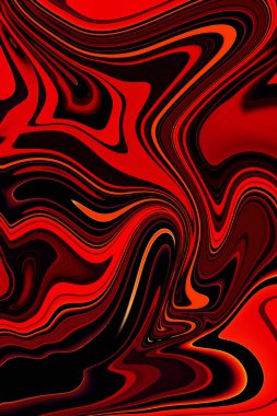 Siyah ve kırmızı soyut sıvı gölgesi arkaplanı