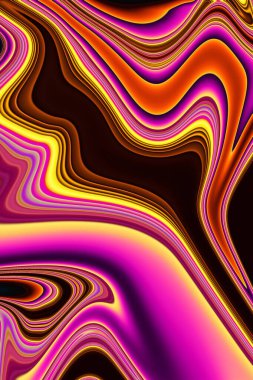 Pembe sarı ve turuncu renkli soyut dalgalı arkaplan