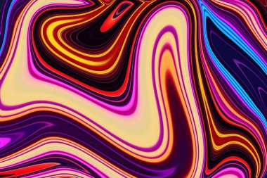 Renkli soyut dalgalar sıvı arkaplan