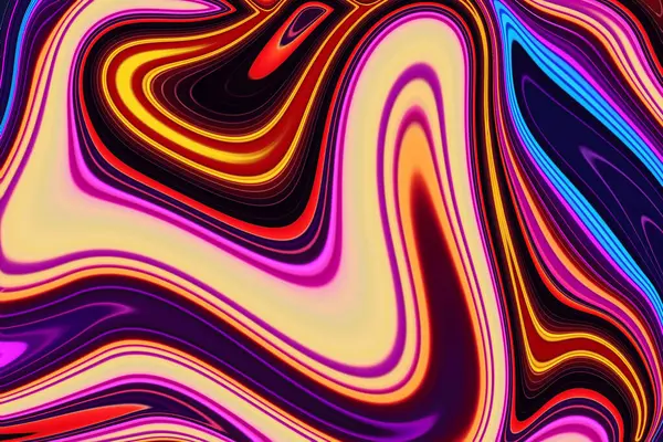 Renkli soyut dalgalar sıvı arkaplan