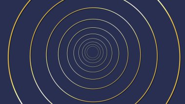 Çember şeklinde parlayan altın benzeri animasyon