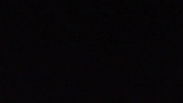 Blurred Diwali Celebrazione Notturna Colpo Petardi Diwali Colpi Cielo Razzi — Video Stock