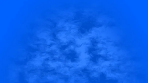 Fumée Brouillard Brouillard Généré Par Ordinateur Dans Fond Chromatique Bleu — Photo