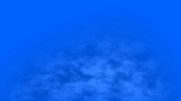 Fumée Brouillard Brouillard Généré Par Ordinateur Dans Fond Chromatique Bleu — Photo