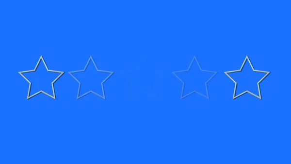 Λαμπερό Μεταλλικά Αστέρια Χρυσή Μετάβαση Συνόρων Αστέρων Animation Βαθμολογία Μπλε — Φωτογραφία Αρχείου
