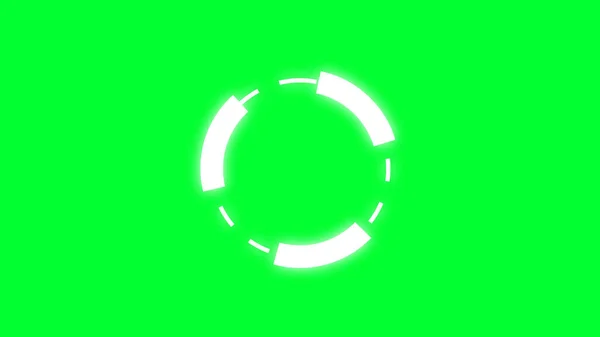 Φουτουριστικό Ψηφιακό Hud Animation Φόντου Ψηφιακό Υπόβαθρο Πύλης Πράσινο Φόντο — Φωτογραφία Αρχείου