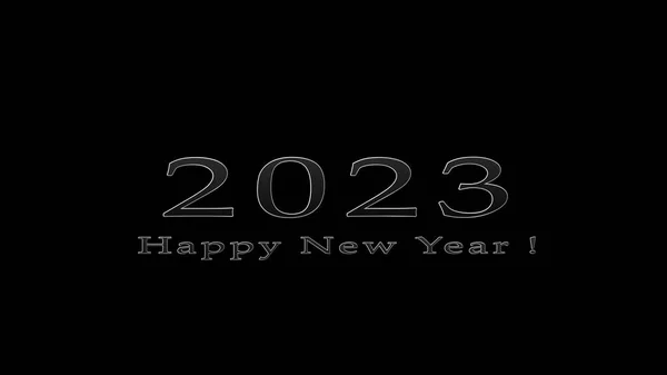 2023 테두리가 문자로 텍스트 애니메이션 — 스톡 사진